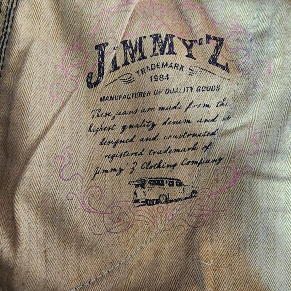 Jimmy'Z Wide Leg Distressed Denim Jeans Womens 10 - Picture 8 of 8